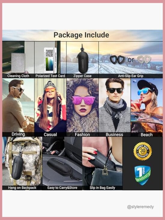 HD Polarized UV400 Protection Sunglasses TR90 Frame Lightweight main image 6